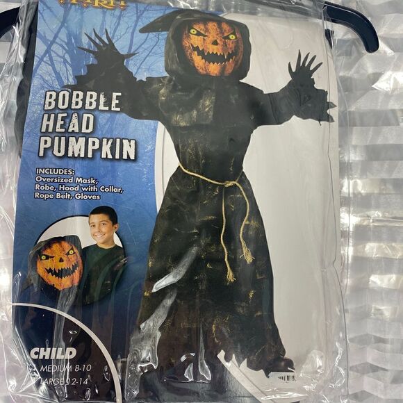 Spirit of Halloween Bobble Head Pumpkin Costume - Picture 1 of 3